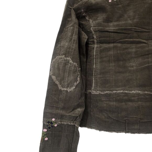 Sandrea Corduroy Embroidered Floral Jacket - Picture 6 of 11